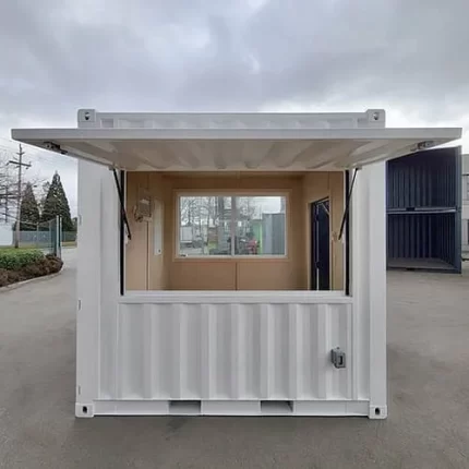 Contenedor de cafetería/bar de 10 pies Nuevo Blanco